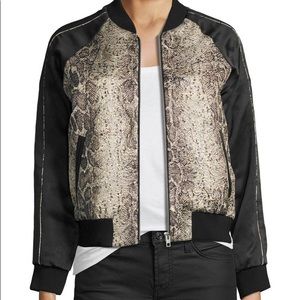 Zadig & Voltaire snakeskin Billy Bomber Jacket